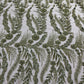 Feather and Vine Beaded Lace Fabric 54” Wide| New Creations Fabric & Foam Inc. - New Creations Fabric & Foam Inc