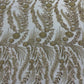 Feather and Vine Beaded Lace Fabric 54” Wide| New Creations Fabric & Foam Inc. - New Creations Fabric & Foam Inc