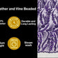 Feather and Vine Beaded Lace Fabric 54” Wide| New Creations Fabric & Foam Inc. - New Creations Fabric & Foam Inc