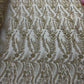 Feather and Vine Beaded Lace Fabric 54” Wide| New Creations Fabric & Foam Inc. - New Creations Fabric & Foam Inc