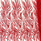FEATHER BEADED LACE ON MESH FABRIC (By The Yard) - New Creations Fabric & Foam Inc