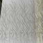 FEATHER BEADED LACE ON MESH FABRIC (By The Yard) - New Creations Fabric & Foam Inc