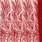 FEATHER BEADED LACE ON MESH FABRIC (By The Yard) - New Creations Fabric & Foam Inc