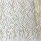 FEATHER BEADED LACE ON MESH FABRIC (By The Yard) - New Creations Fabric & Foam Inc