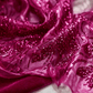 Feather Damask Sequin Stretch Mesh Fabric by the Yard 54” Wide – Iridescent Floral Sequin Fabric for Prom Dresses, Bridal Gowns & Luxury Fashion - New Creations Fabric & Foam Inc