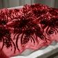 Feather Damask Sequin Stretch Mesh Fabric by the Yard 54” Wide – Iridescent Floral Sequin Fabric for Prom Dresses, Bridal Gowns & Luxury Fashion - New Creations Fabric & Foam Inc