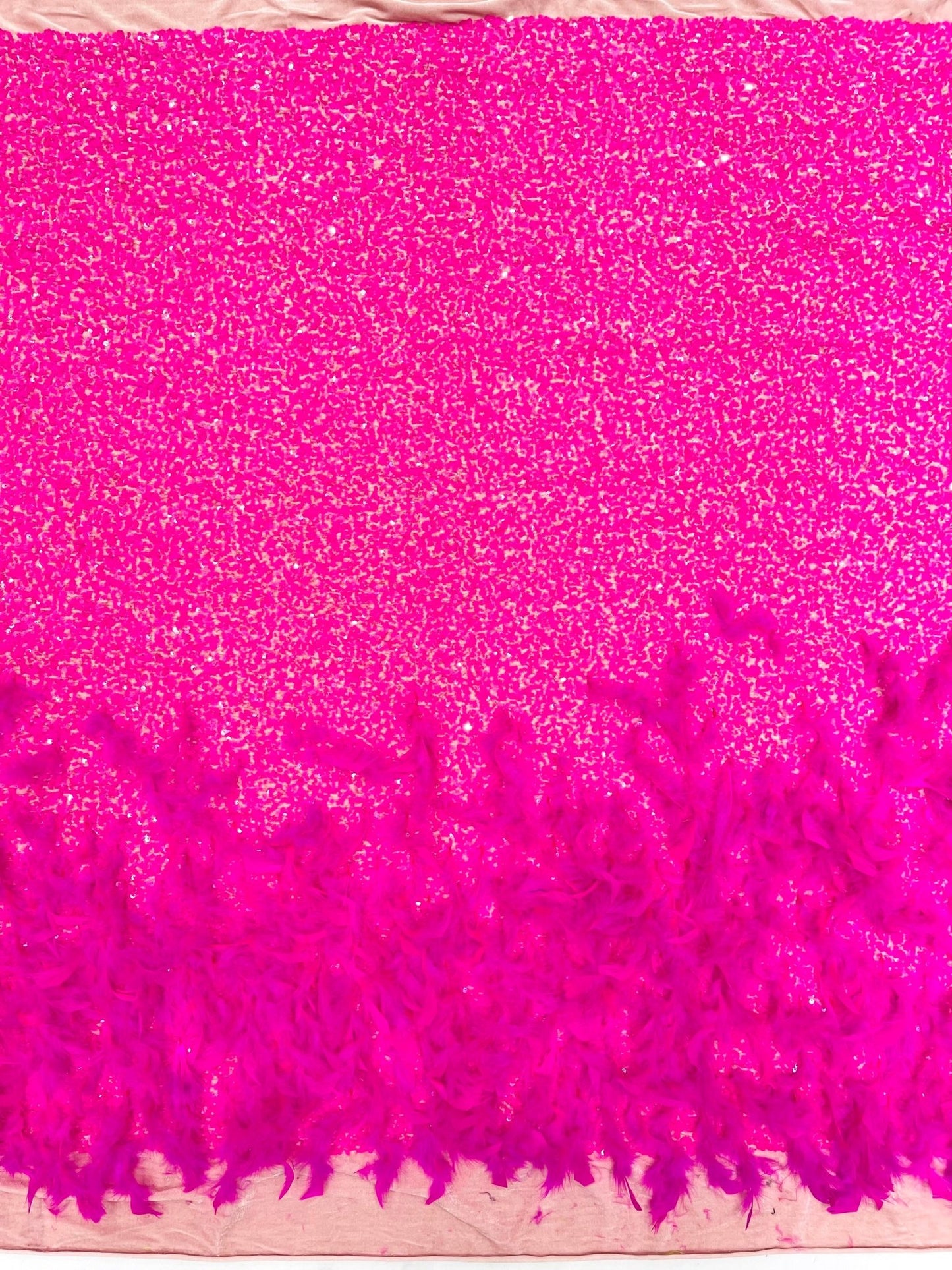 Feather Sequin Velvet Fabric 54" Wide| New Creations Fabric & Foam Inc. - New Creations Fabric & Foam Inc
