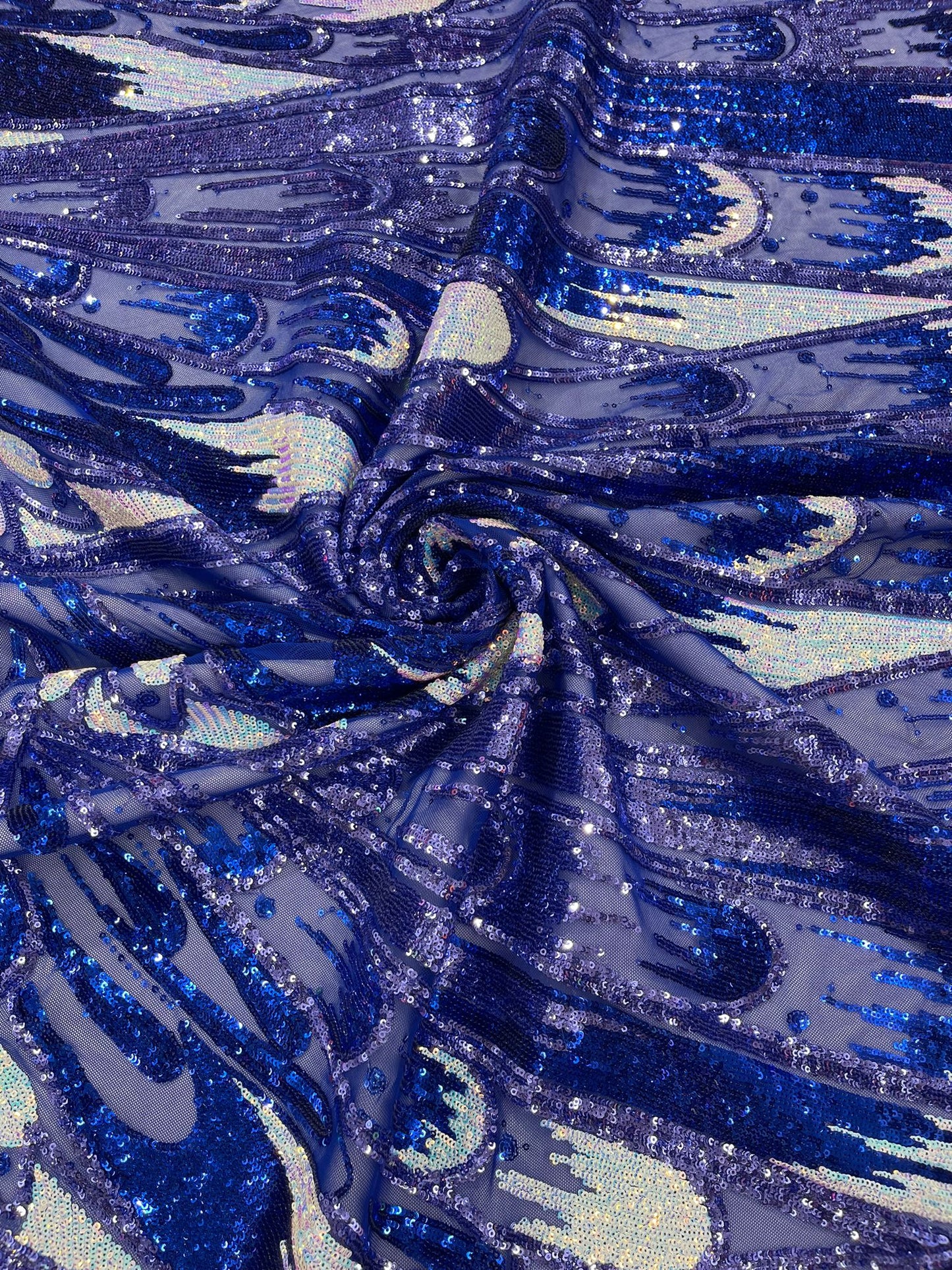 Feather Wing Sequin Fabric 54” Wide| New Creations Fabric & Foam Inc. - New Creations Fabric & Foam Inc
