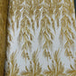 FIESTA BEADED LACE ON MESH FABRIC (By The Yard) - New Creations Fabric & Foam Inc