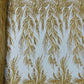 FIESTA BEADED LACE ON MESH FABRIC (By The Yard) - New Creations Fabric & Foam Inc