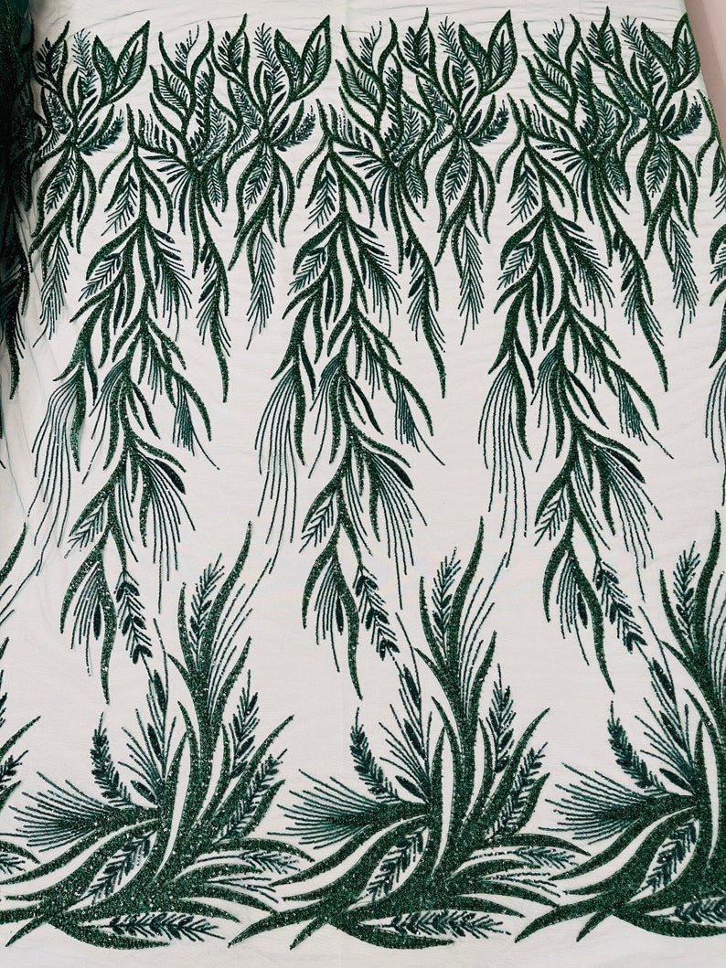 FIESTA BEADED LACE ON MESH FABRIC (By The Yard) - New Creations Fabric & Foam Inc