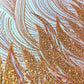 Flame Fashion Beaded Lace Fabric| Prom| Wedding| By The Yard. - New Creations Fabric & Foam Inc