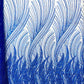 Flame Fashion Beaded Lace Fabric| Prom| Wedding| By The Yard. - New Creations Fabric & Foam Inc