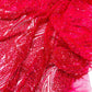 Flame Fashion Beaded Lace Fabric| Prom| Wedding| By The Yard. - New Creations Fabric & Foam Inc