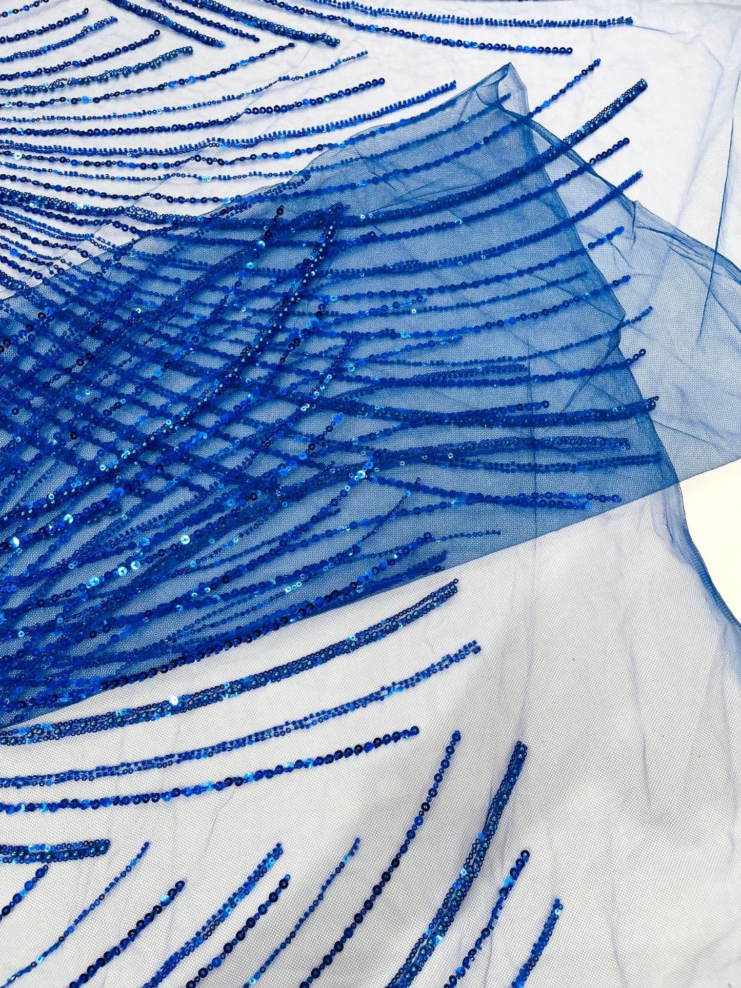 Flame Fashion Beaded Lace Fabric| Prom| Wedding| By The Yard. - New Creations Fabric & Foam Inc
