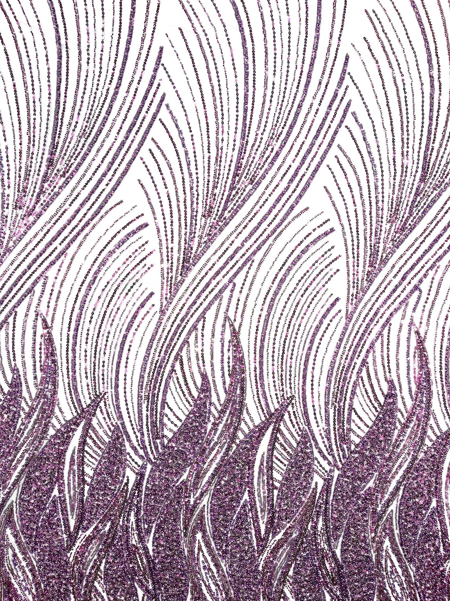 Flame Fashion Beaded Lace Fabric| Prom| Wedding| By The Yard. - New Creations Fabric & Foam Inc