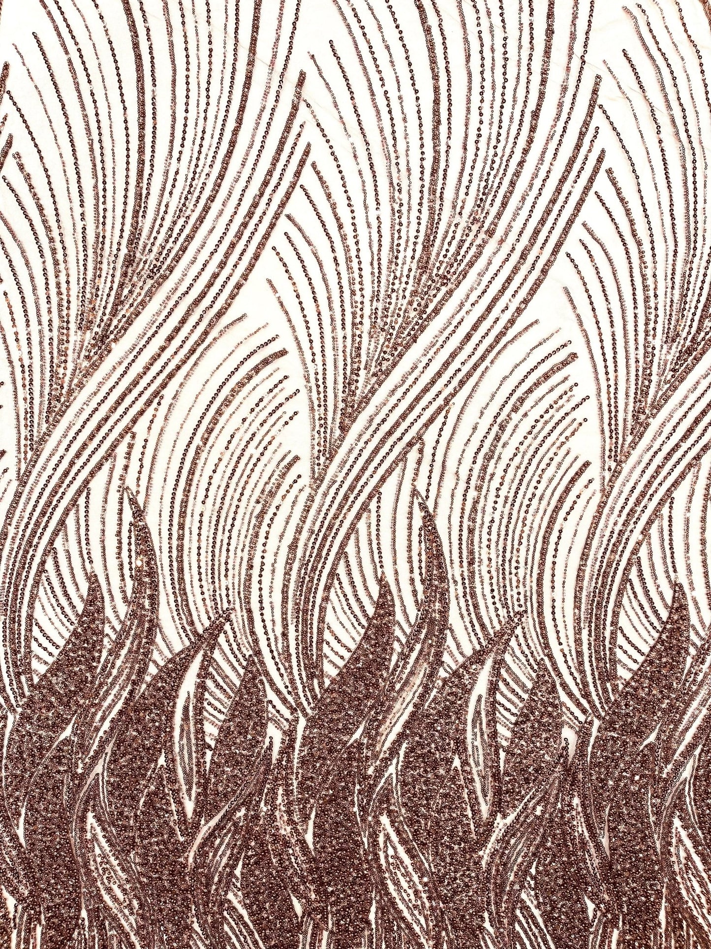 Flame Fashion Beaded Lace Fabric| Prom| Wedding| By The Yard. - New Creations Fabric & Foam Inc