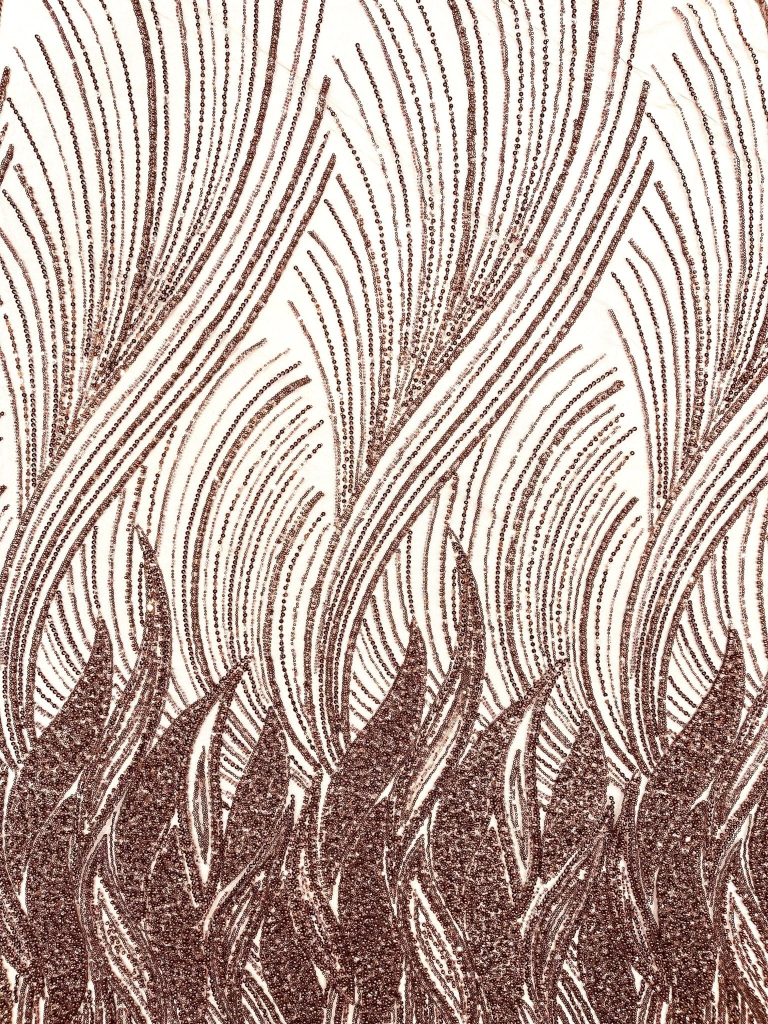 Flame Fashion Beaded Lace Fabric| Prom| Wedding| By The Yard. - New Creations Fabric & Foam Inc