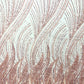 Flame Fashion Beaded Lace Fabric| Prom| Wedding| By The Yard. - New Creations Fabric & Foam Inc