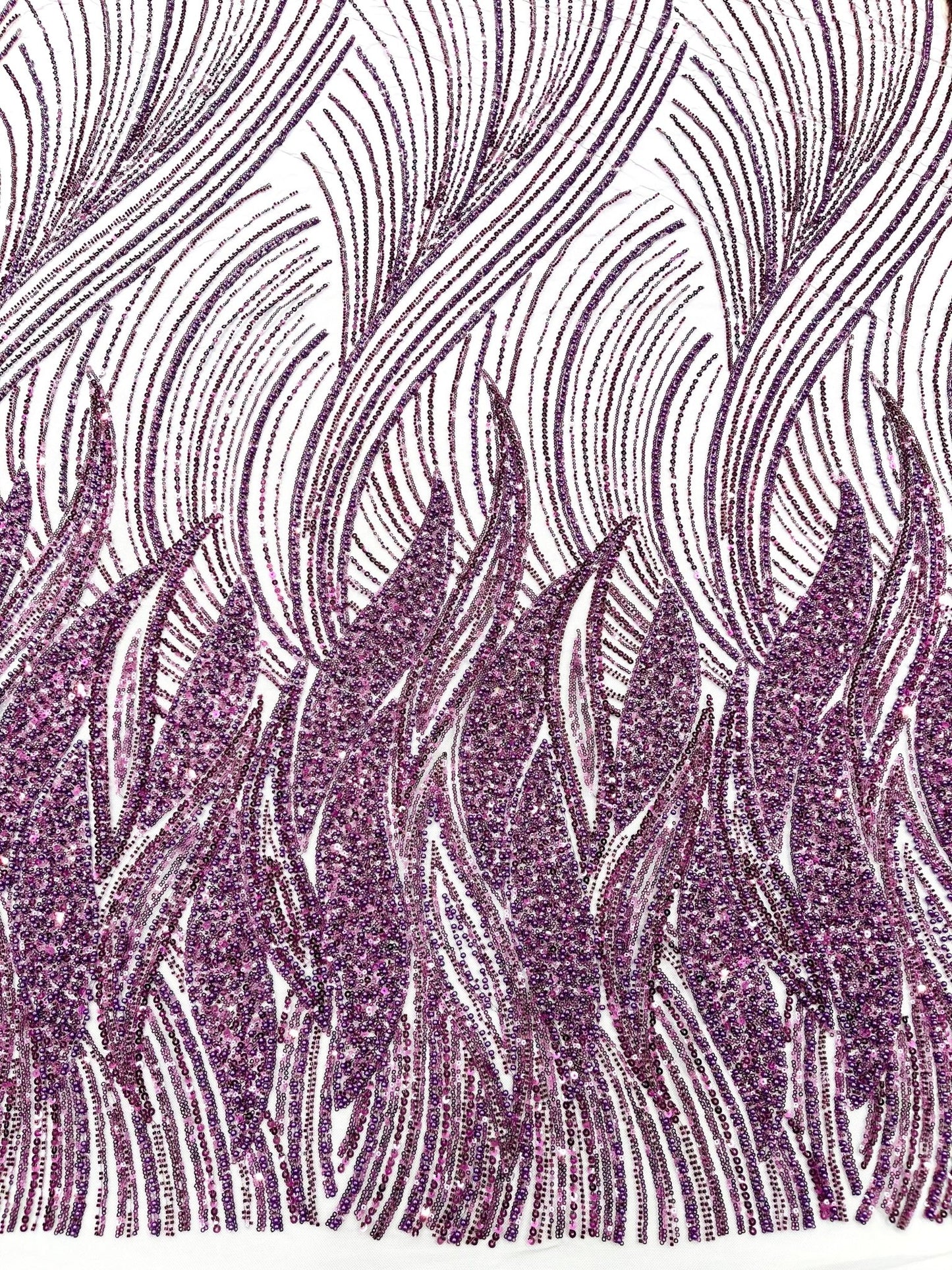 Flame Fashion Beaded Lace Fabric| Prom| Wedding| By The Yard. - New Creations Fabric & Foam Inc