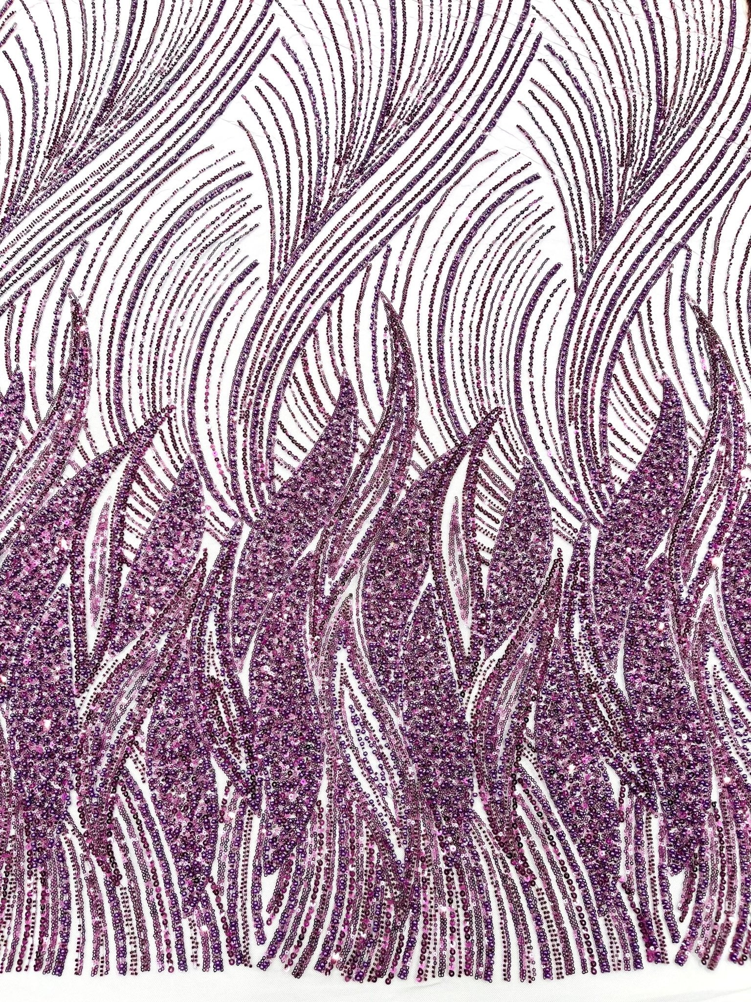 Flame Fashion Beaded Lace Fabric| Prom| Wedding| By The Yard. - New Creations Fabric & Foam Inc
