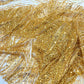 Flame Fashion Beaded Lace Fabric| Prom| Wedding| By The Yard. - New Creations Fabric & Foam Inc