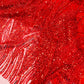 Flame Fashion Beaded Lace Fabric| Prom| Wedding| By The Yard. - New Creations Fabric & Foam Inc