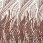 Flame Fashion Beaded Lace Fabric| Prom| Wedding| By The Yard. - New Creations Fabric & Foam Inc