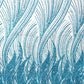 Flame Fashion Beaded Lace Fabric| Prom| Wedding| By The Yard. - New Creations Fabric & Foam Inc