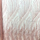 Flame Fashion Beaded Lace Fabric| Prom| Wedding| By The Yard. - New Creations Fabric & Foam Inc
