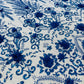 Floral 3D Palm Damask with Glitter in a Mesh Lace| New Creations Fabric & Foam Inc. - New Creations Fabric & Foam Inc