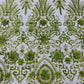 Floral 3D Palm Damask with Glitter in a Mesh Lace| New Creations Fabric & Foam Inc. - New Creations Fabric & Foam Inc