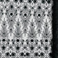 Floral 3D Palm Damask with Glitter in a Mesh Lace| New Creations Fabric & Foam Inc. - New Creations Fabric & Foam Inc