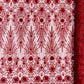 Floral 3D Palm Damask with Glitter in a Mesh Lace| New Creations Fabric & Foam Inc. - New Creations Fabric & Foam Inc