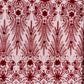 Floral 3D Palm Damask with Glitter in a Mesh Lace| New Creations Fabric & Foam Inc. - New Creations Fabric & Foam Inc