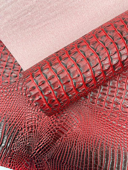 Florida Gator 3D Embossed Vinyl Fabric| New Creations Fabric & Foam Inc. - New Creations Fabric & Foam Inc