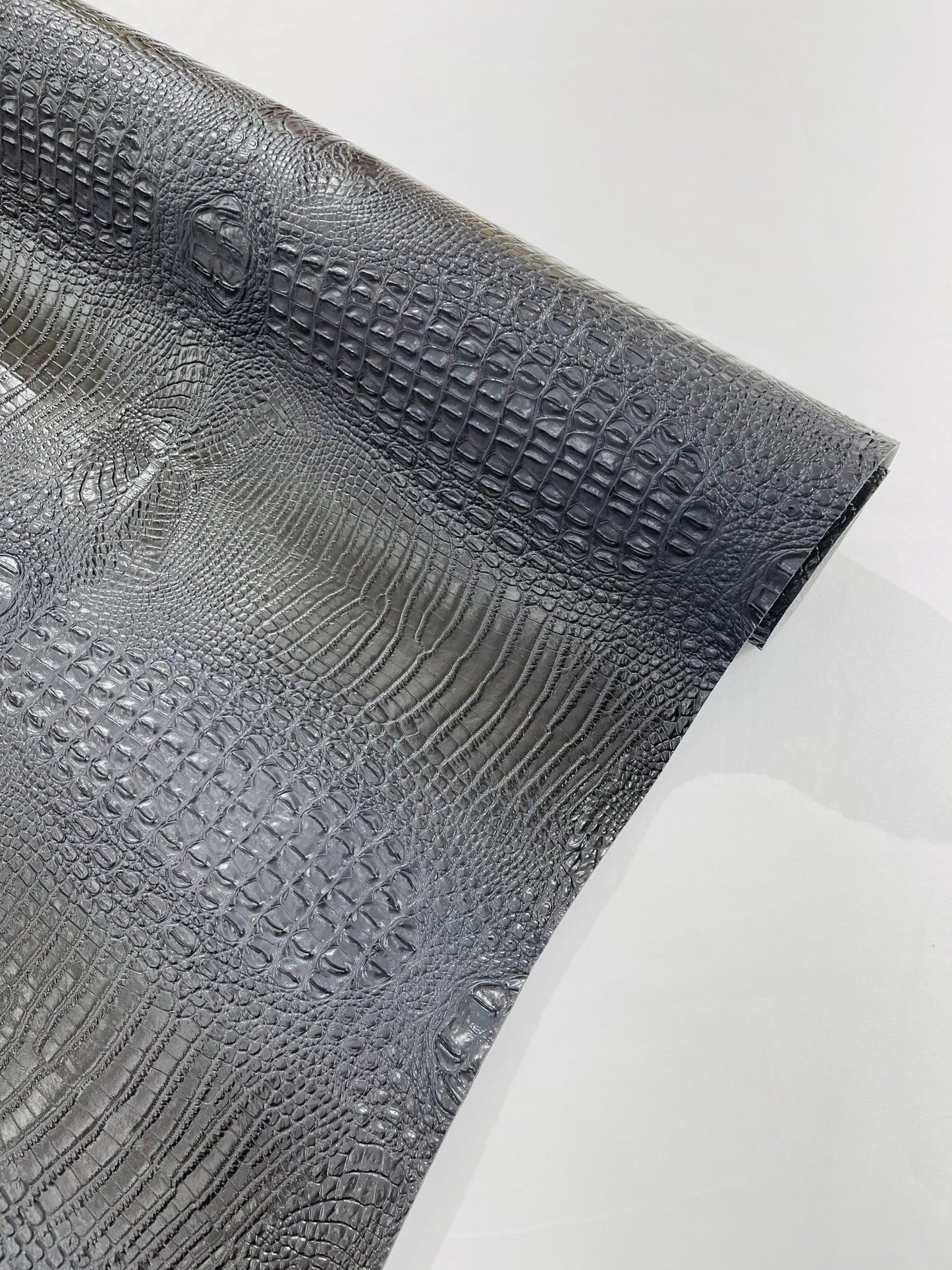 FLORIDA VEGGAN FAUX CROCODILE 3D TWO TONE VINYL FABRIC (by the yard) - New Creations Fabric & Foam Inc