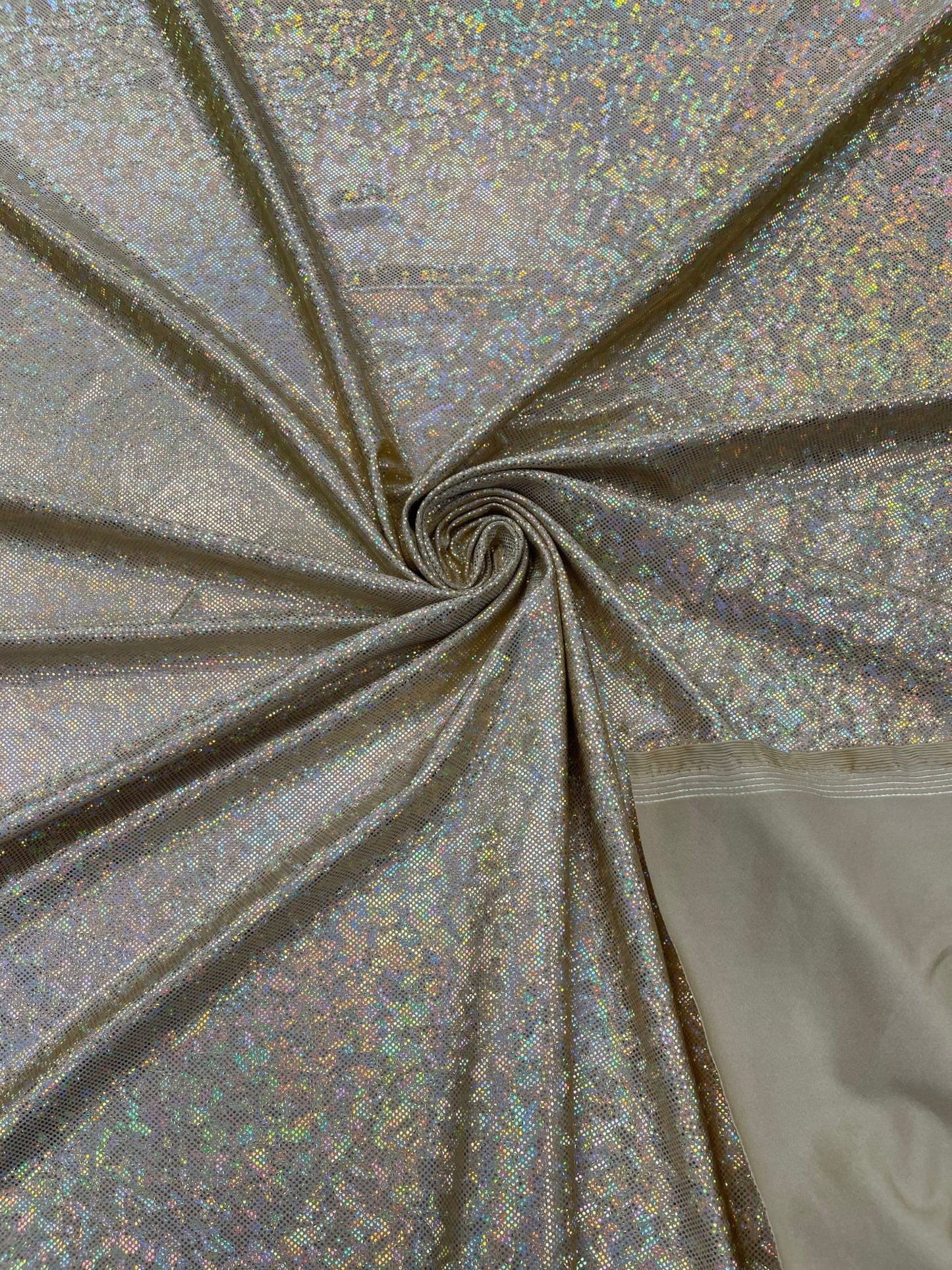 FOGGY SHATTERED GLASS FOIL SPANDEX FABRIC (by the yard) - New Creations Fabric & Foam Inc