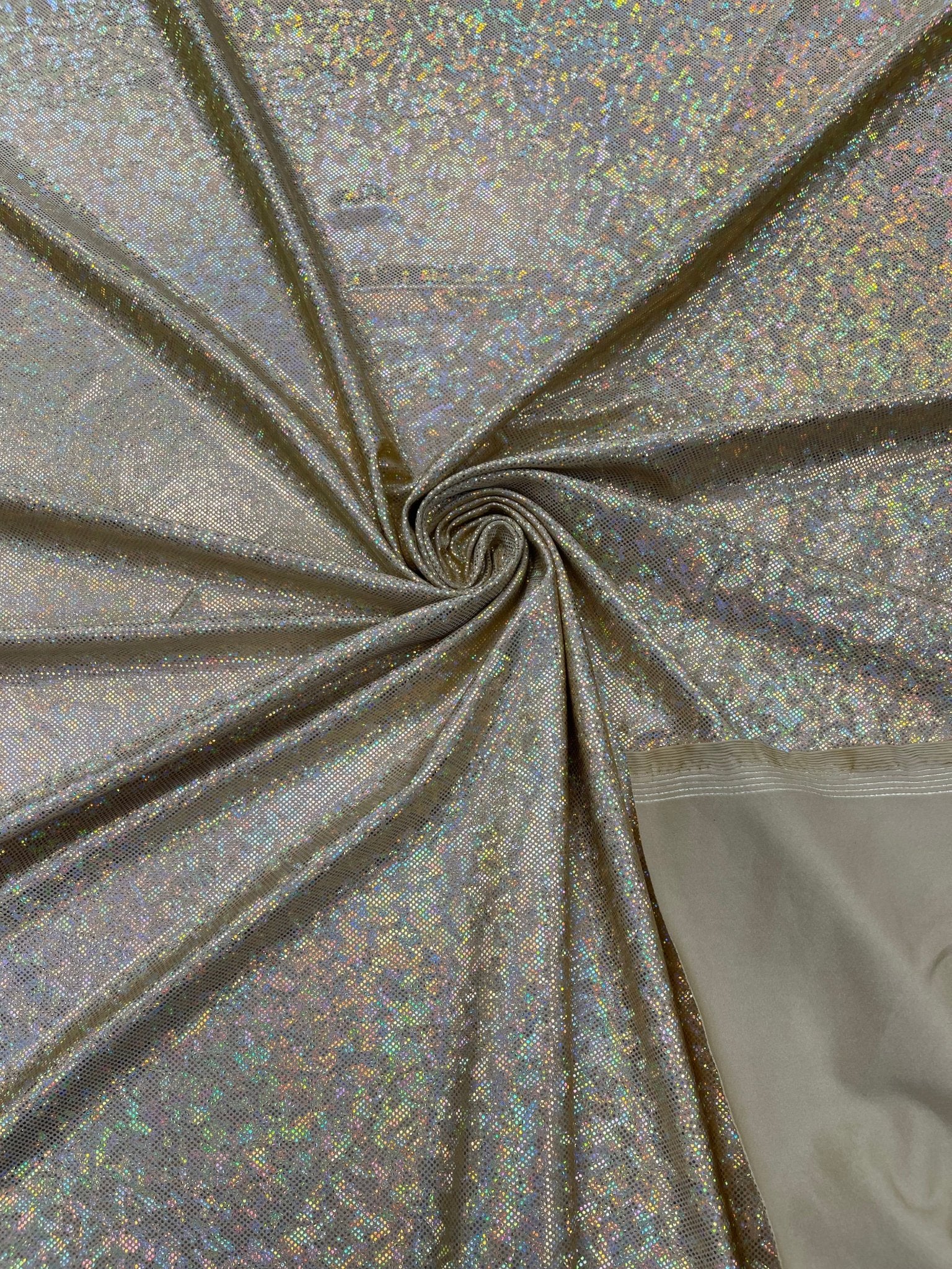 FOGGY SHATTERED GLASS FOIL SPANDEX FABRIC (by the yard) - New Creations Fabric & Foam Inc