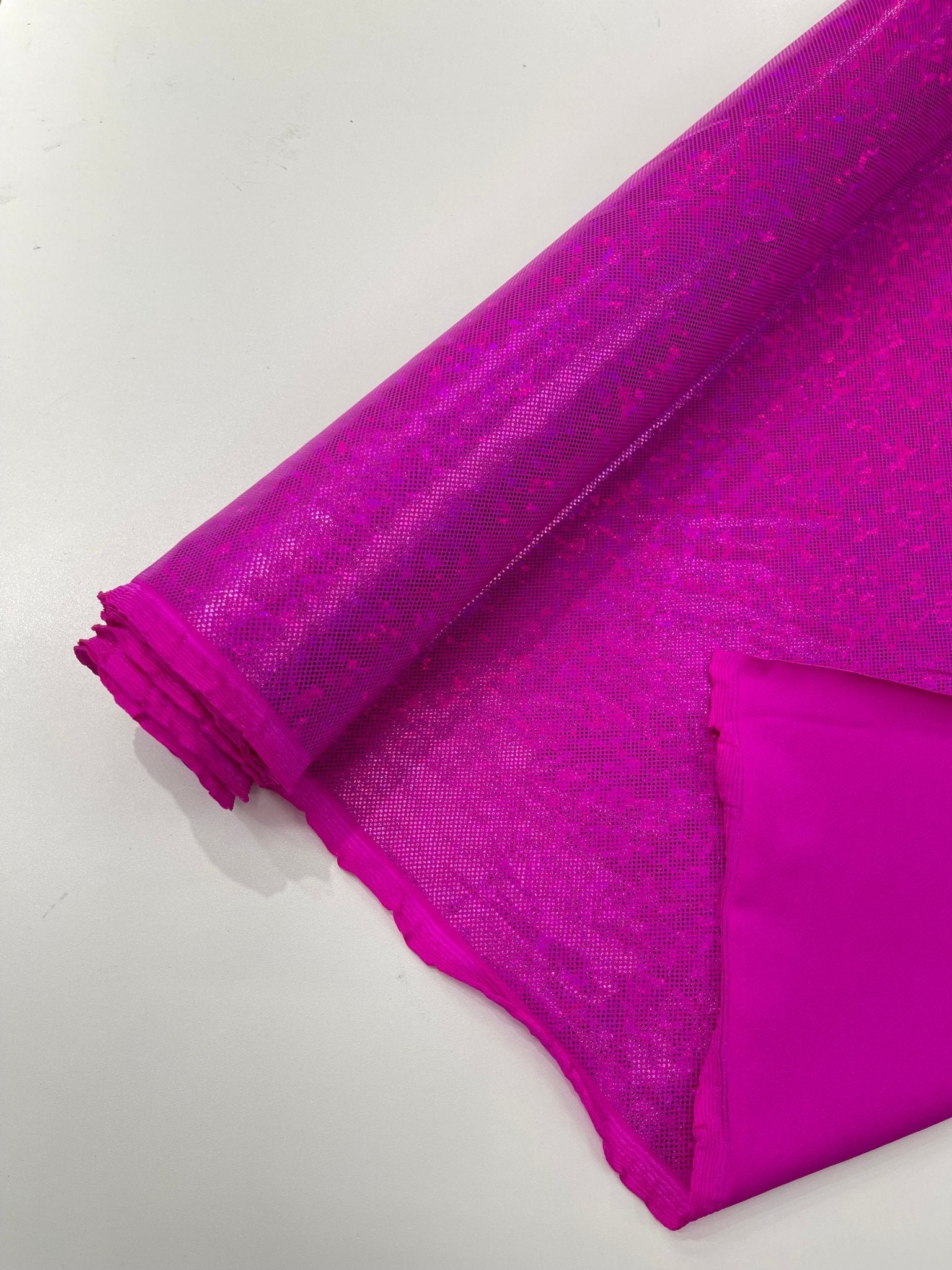 FOGGY SHATTERED GLASS FOIL SPANDEX FABRIC (by the yard) - New Creations Fabric & Foam Inc