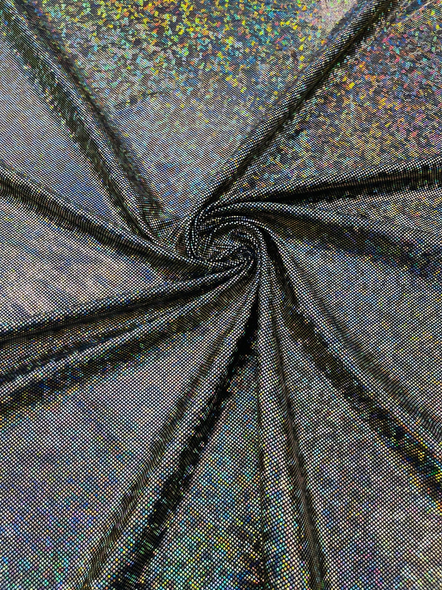 FOGGY SHATTERED GLASS FOIL SPANDEX FABRIC (by the yard) - New Creations Fabric & Foam Inc