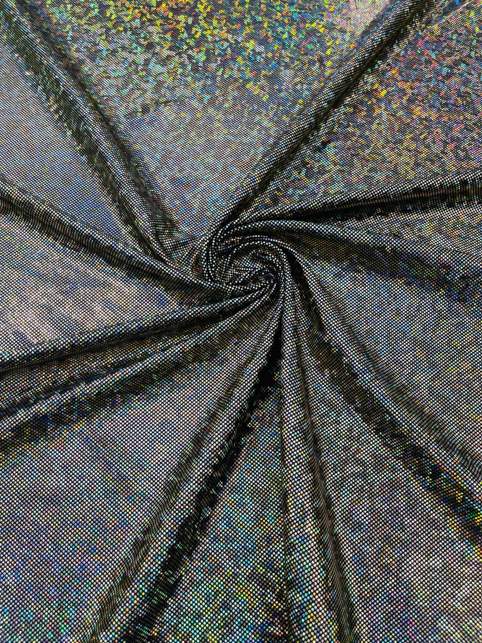 FOGGY SHATTERED GLASS FOIL SPANDEX FABRIC (by the yard) - New Creations Fabric & Foam Inc