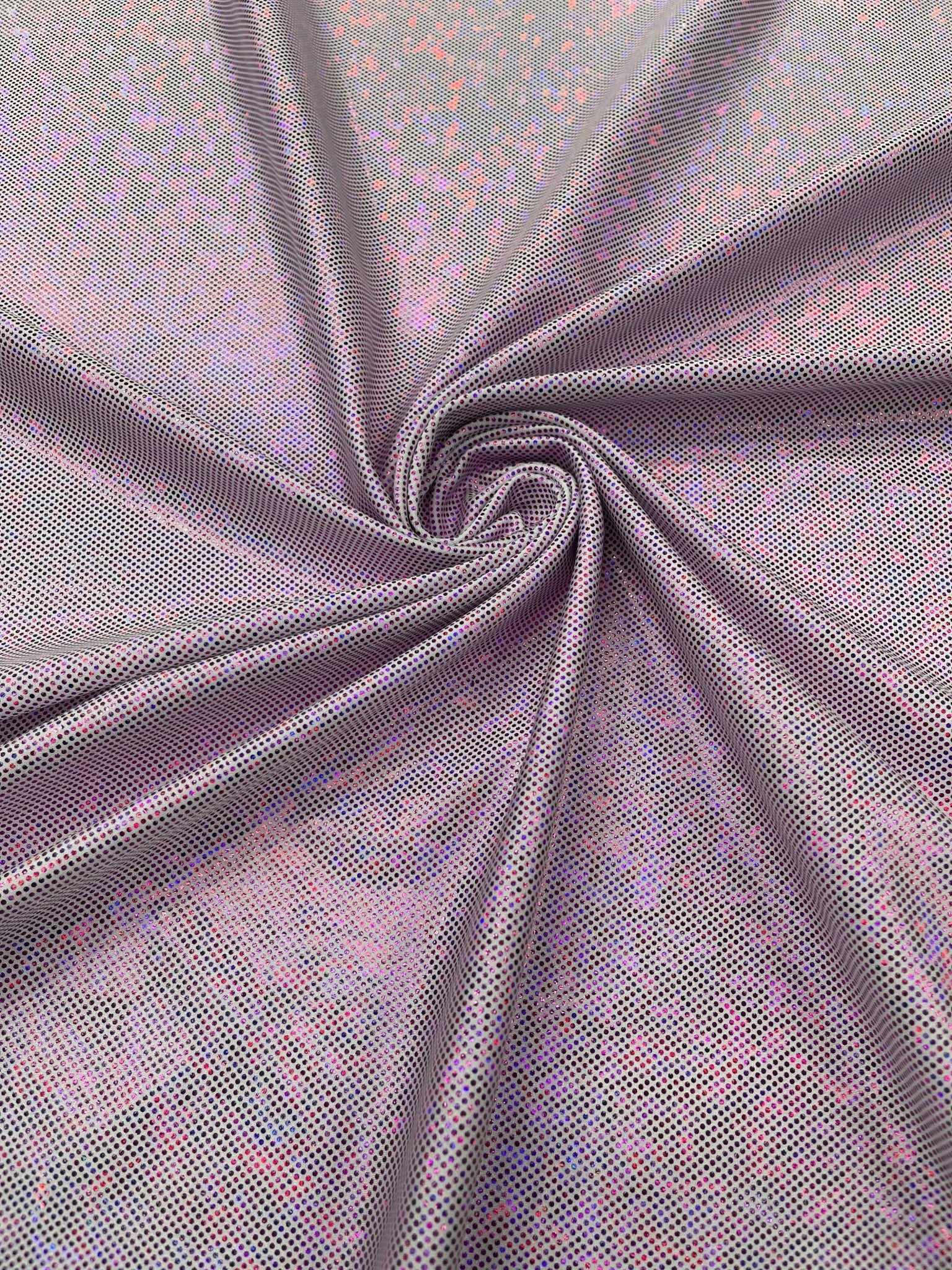 FOGGY SHATTERED GLASS FOIL SPANDEX FABRIC (by the yard) - New Creations Fabric & Foam Inc