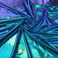 Foil Iridescent Spandex Fabric 2 way stretchy for DIY. - New Creations Fabric & Foam Inc