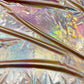Foil Iridescent Spandex Fabric 2 way stretchy for DIY. - New Creations Fabric & Foam Inc