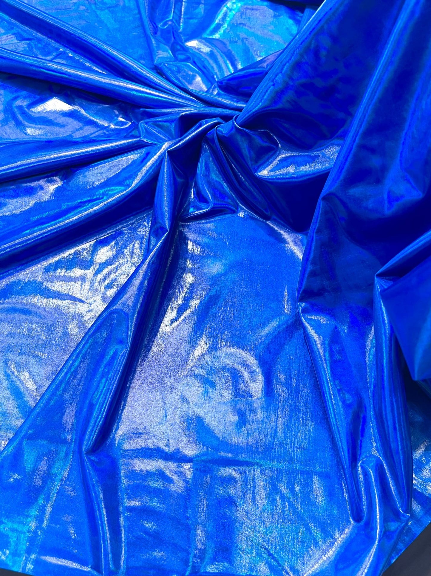 Foil Iridescent Spandex Fabric 2 way stretchy for DIY. - New Creations Fabric & Foam Inc
