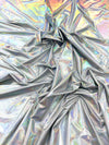 Foil Iridescent Spandex Fabric 2 way stretchy for DIY. - New Creations Fabric & Foam Inc