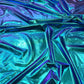 Foil Iridescent Spandex Fabric 2 way stretchy for DIY. - New Creations Fabric & Foam Inc