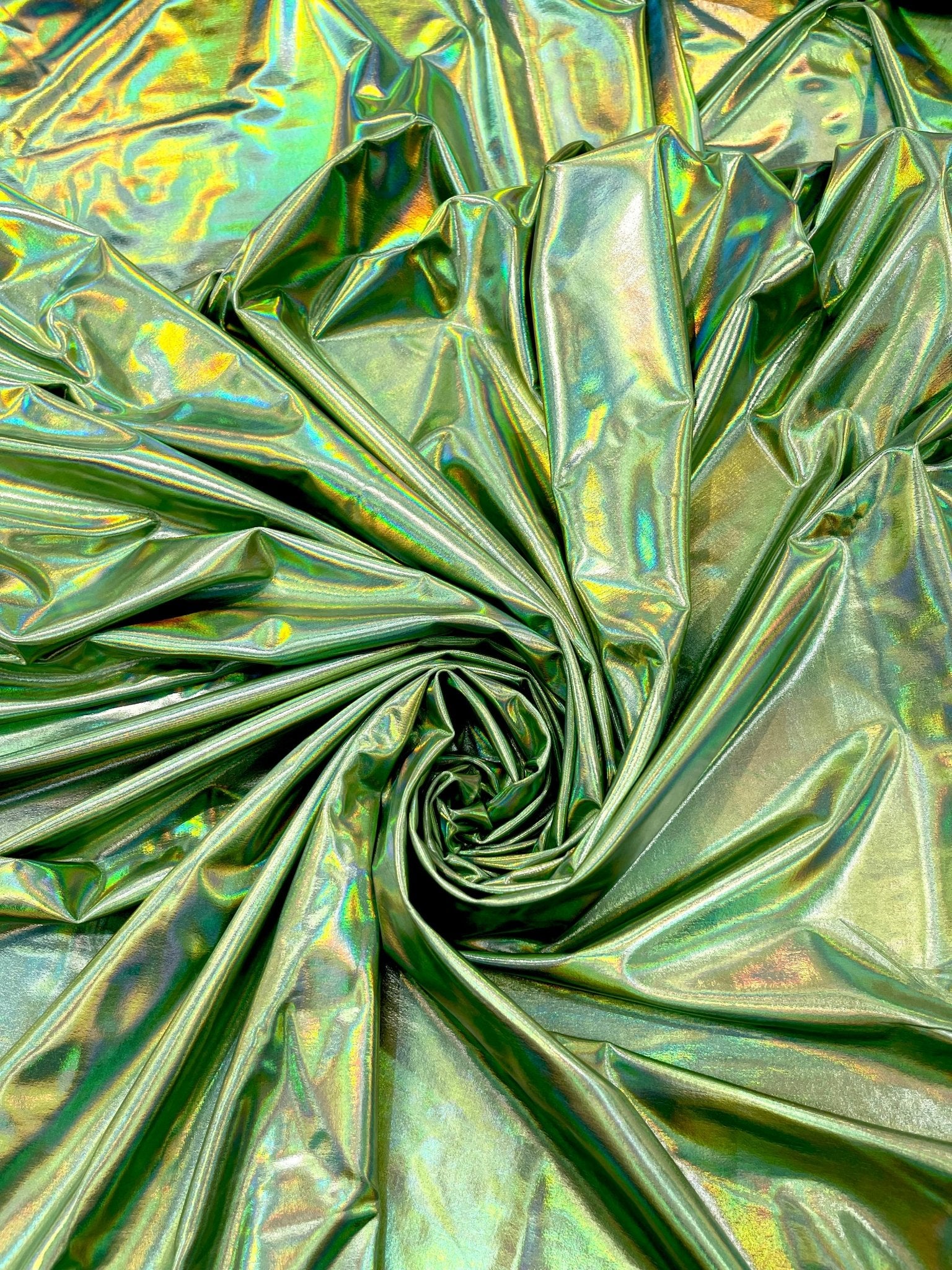 Foil Iridescent Spandex Fabric 2 way stretchy for DIY. - New Creations Fabric & Foam Inc
