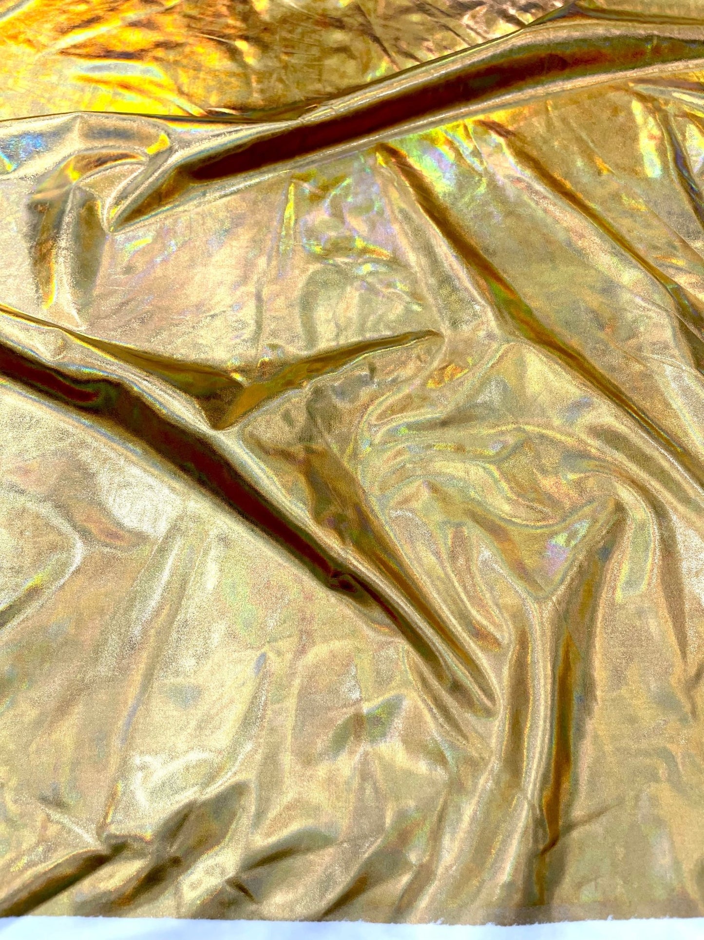 Foil Iridescent Spandex Fabric 2 way stretchy for DIY. - New Creations Fabric & Foam Inc